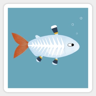 X-ray Tetra Fish Sticker